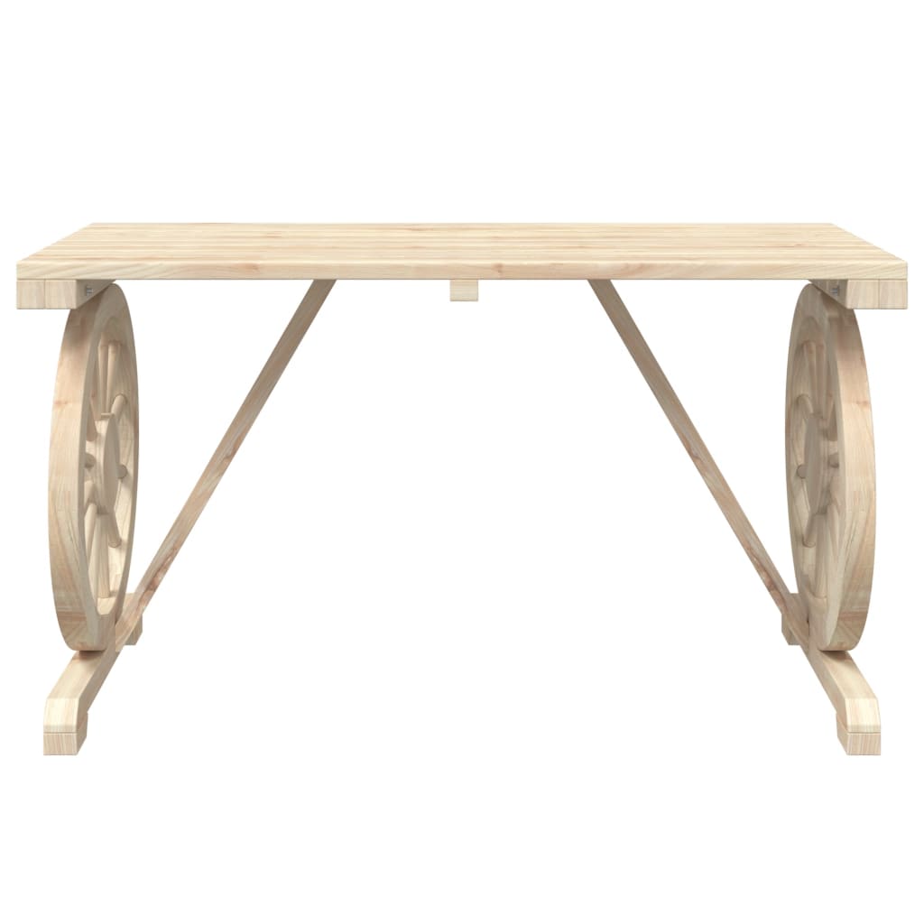 vidaXL Patio Table 45.3"x21.7"x25.6" Solid Wood Fir-4