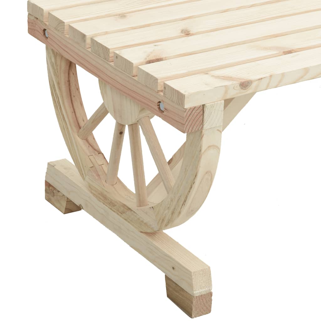 vidaXL Patio Table 45.3"x21.7"x25.6" Solid Wood Fir-7