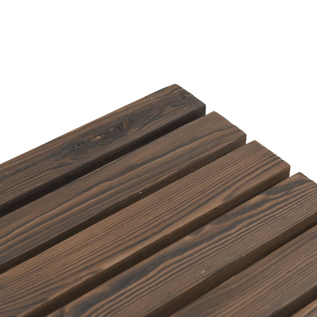 vidaXL Patio Table 35.4"x19.7"x15.7" Solid Wood Fir-8