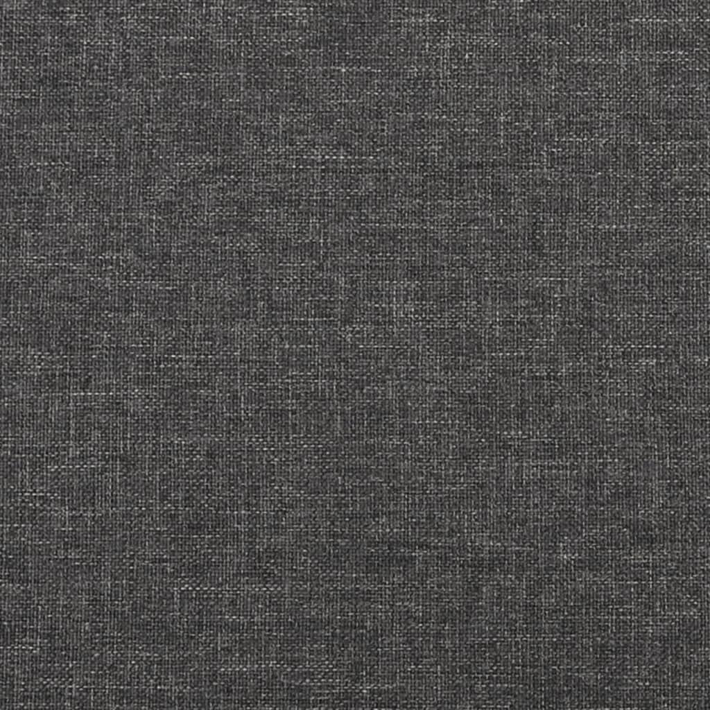 vidaXL 2-Seater Sofa Bed Dark Gray Fabric-9