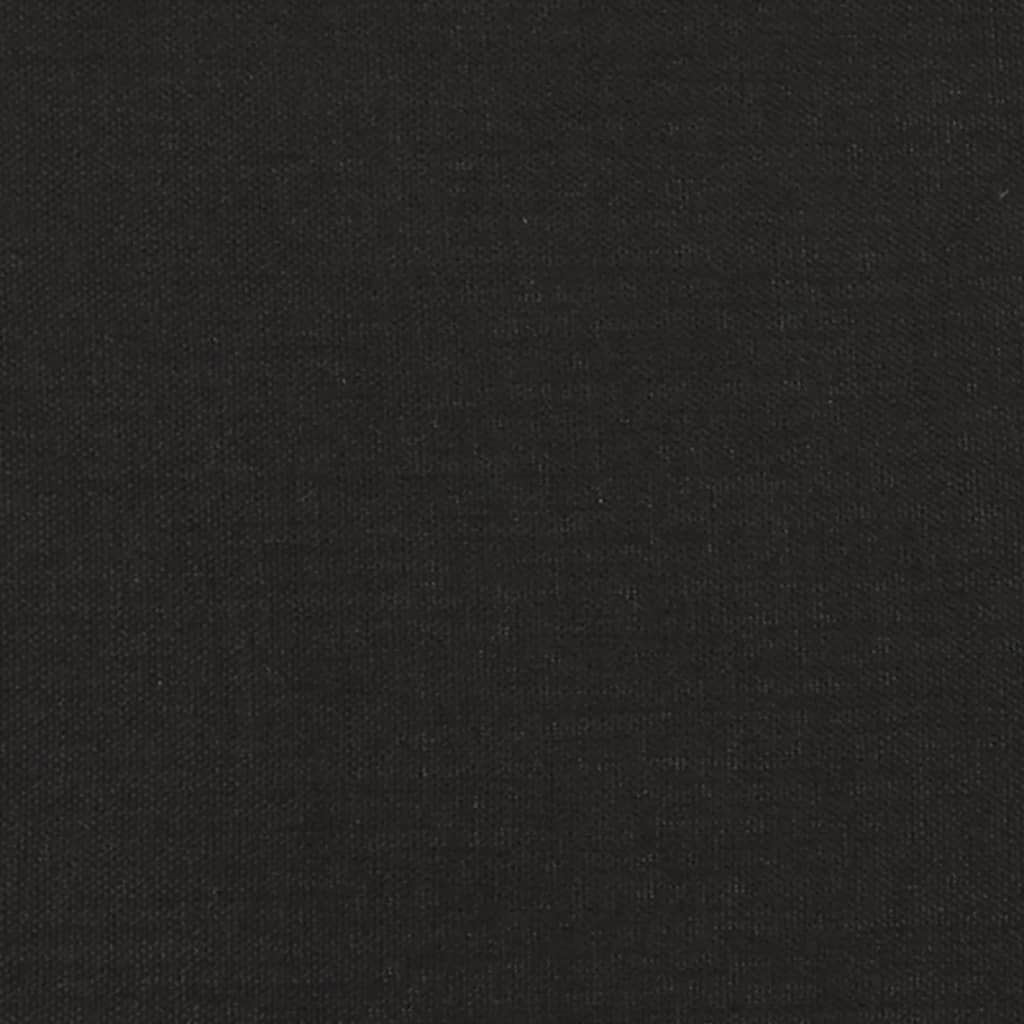 vidaXL 2-Seater Sofa Bed with Two Pillows Black Fabric-8