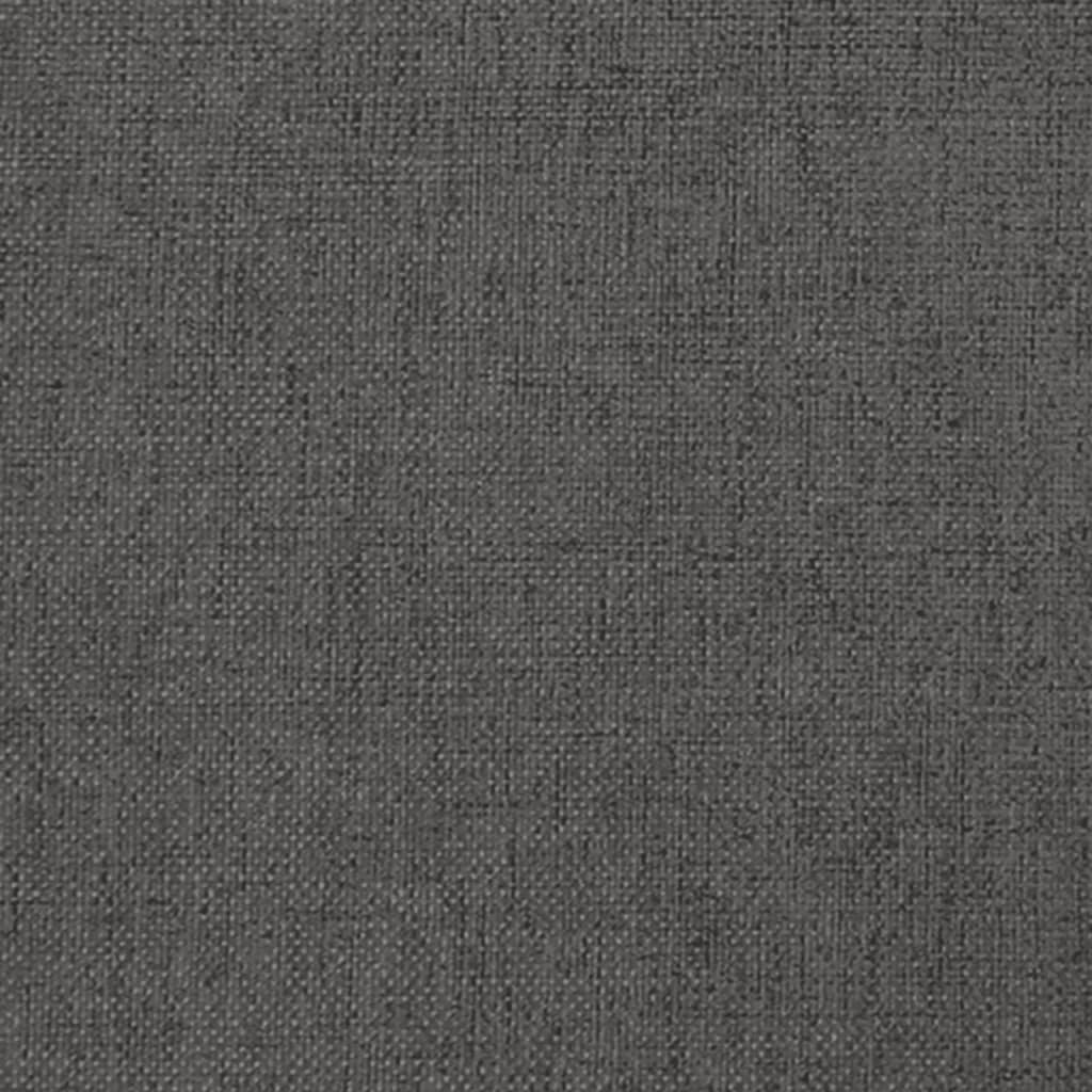 vidaXL 2-Seater Sofa Bed Dark Gray Fabric-7