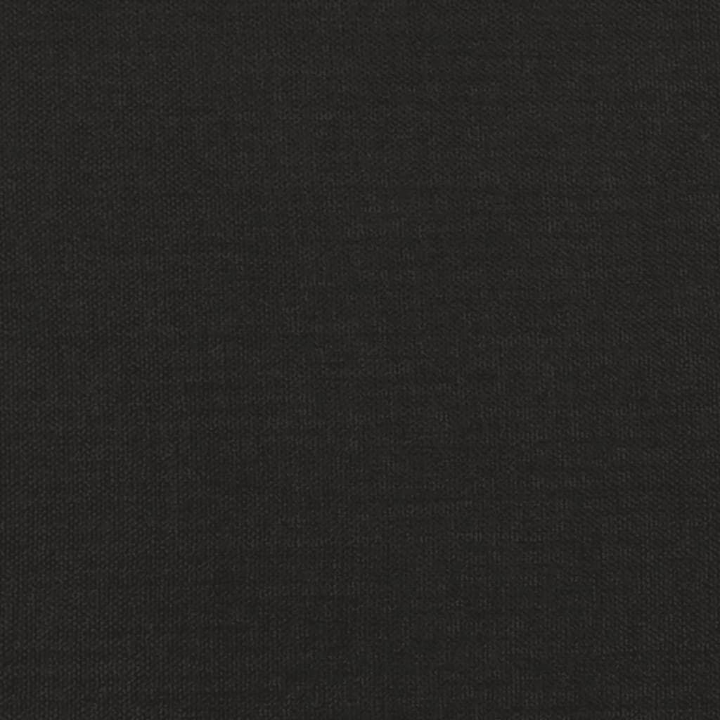 vidaXL 2-Seater Sofa Bed Black Fabric-7