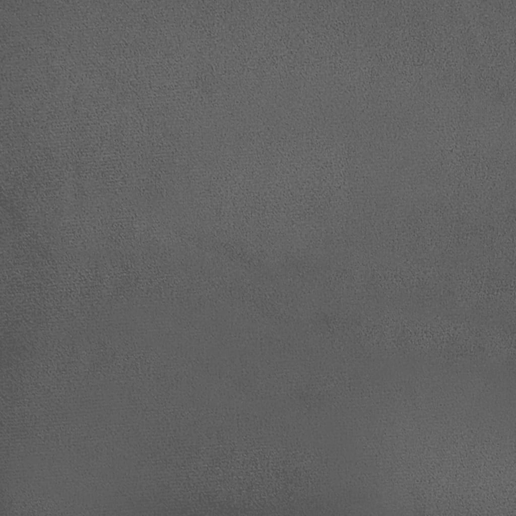 vidaXL 2-Seater Sofa Bed Dark Gray Velvet-7