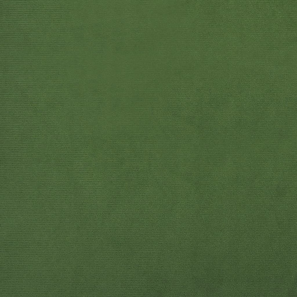 vidaXL 2-Seater Sofa Bed Dark Green Velvet-8