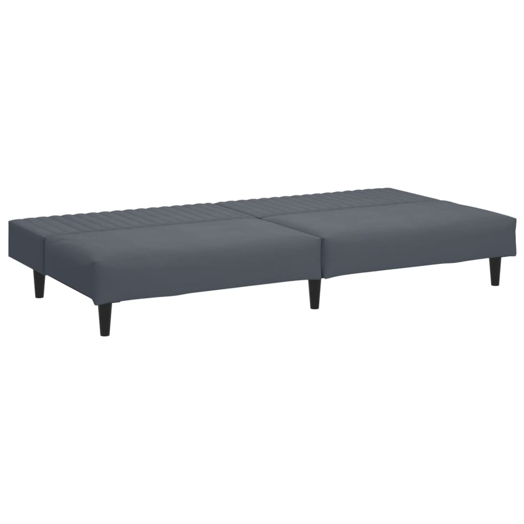 vidaXL 2 Piece Sofa Set Dark Gray Velvet-4