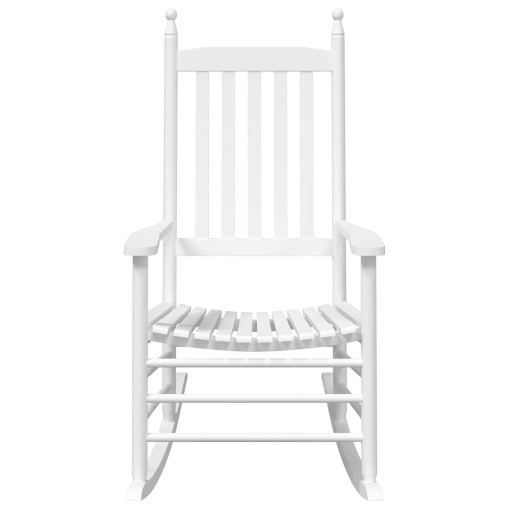 vidaXL Rocking Chairs with Curved Seats Patio Furniture 2 Pcs Solid Wood Fir-4
