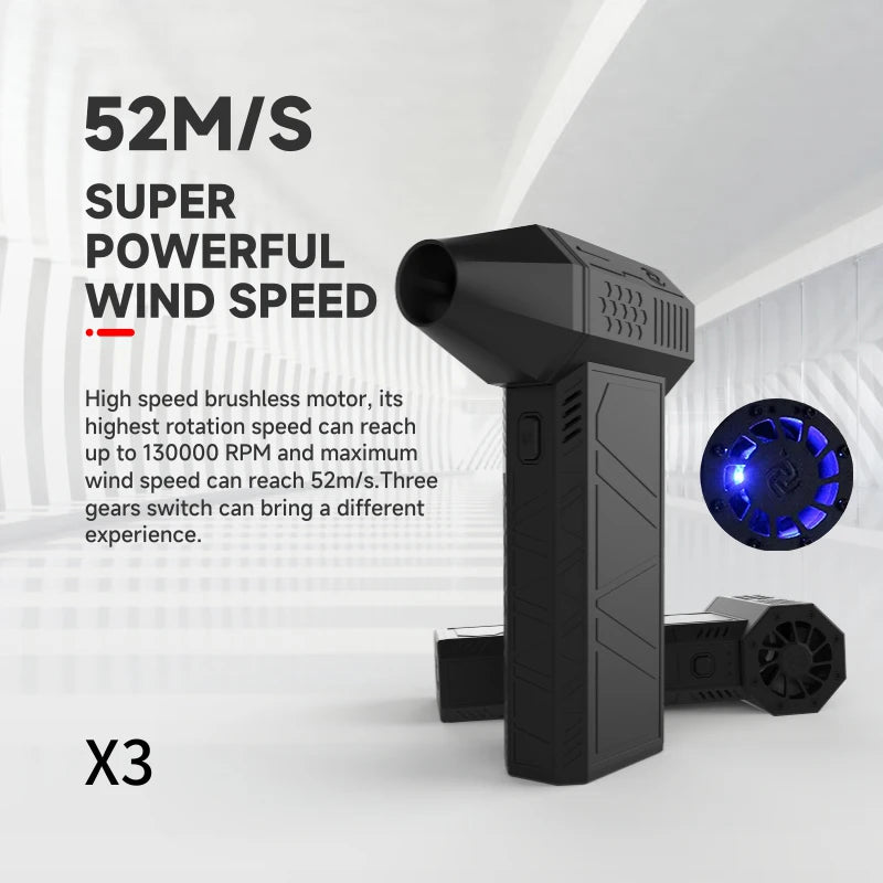 SnowBlast™ - Compact Snow Blower - Mini Turbo Jet Fan Handheld Brushless Motor 130,000 RPM