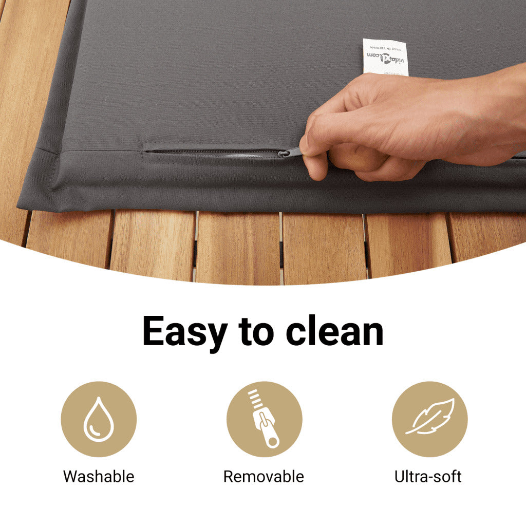 vidaXL Patio Sofa 2-Seater with Stools Gray Poly Rattan-0