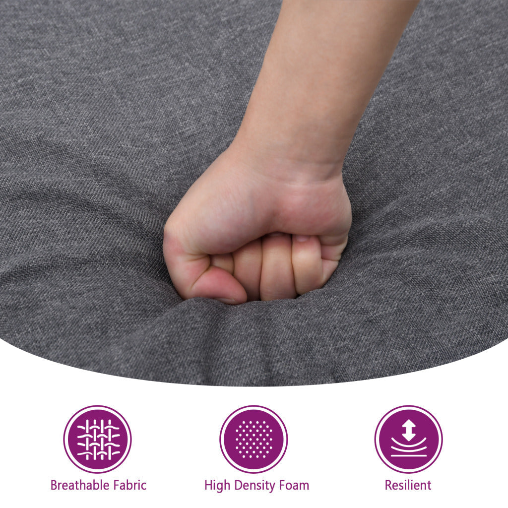 vidaXL Sofa Chair Living Room Accent Upholstered Chair with Armrest Fabric-12