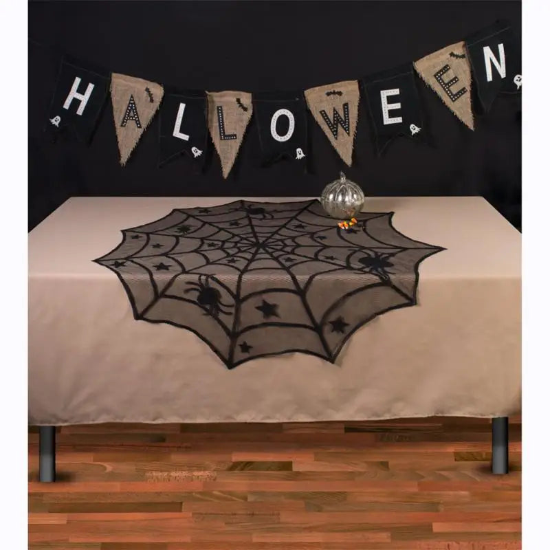 Halloween Party Decoration Spiderweb Table Cloth