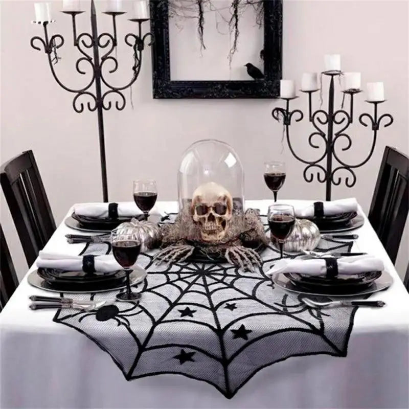 Halloween Party Decoration Spiderweb Table Cloth