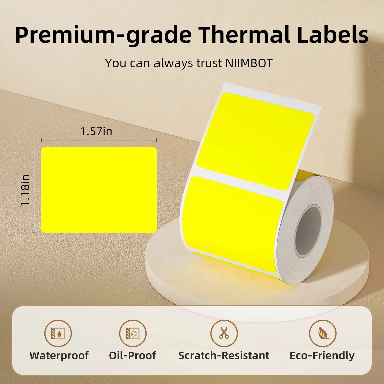 NiiMbot B21 B3S B1 Label Paper Waterproof Anti-Oil Tear-Resistant Scratch-Resistant