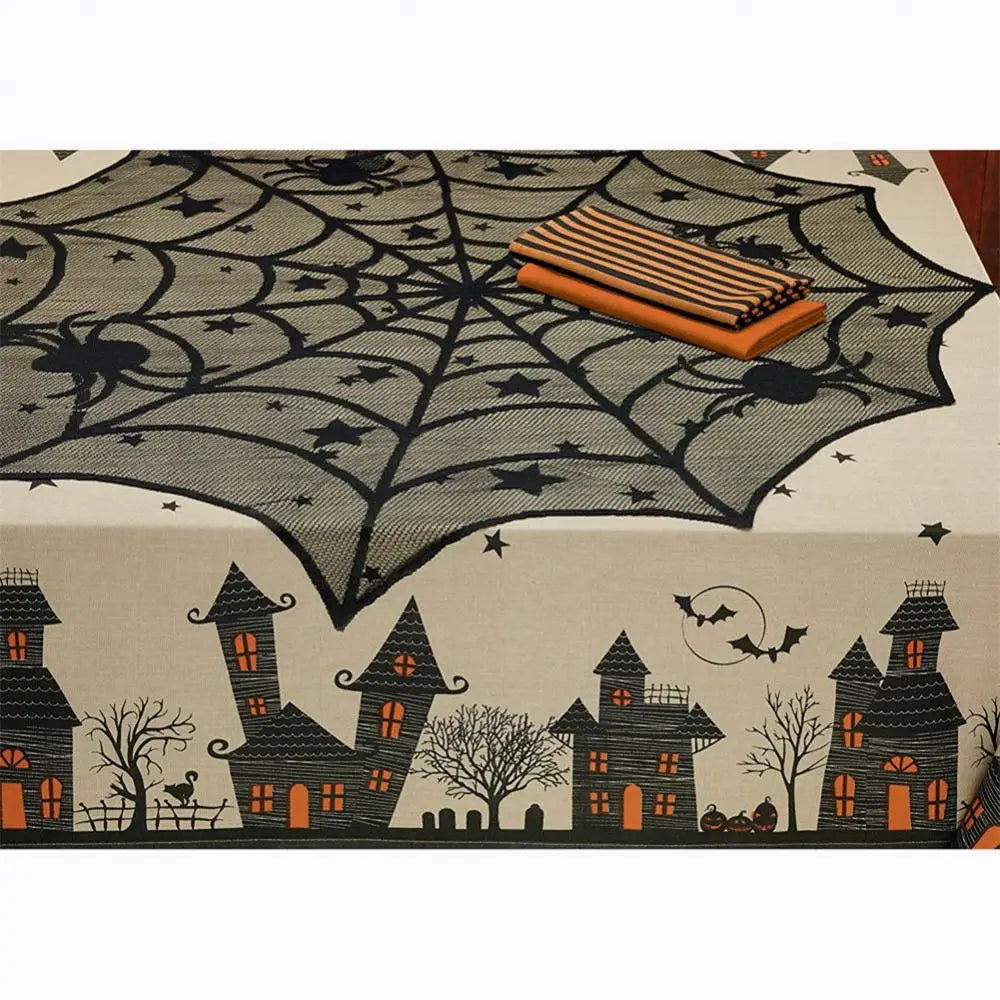 Halloween Party Decoration Spiderweb Table Cloth
