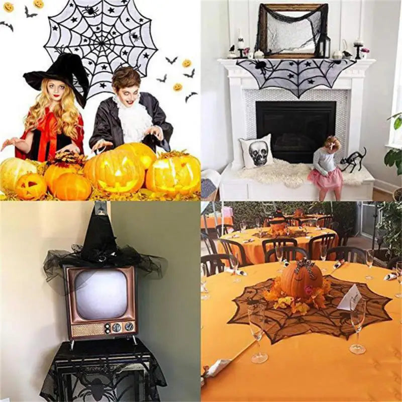 Halloween Party Decoration Spiderweb Table Cloth