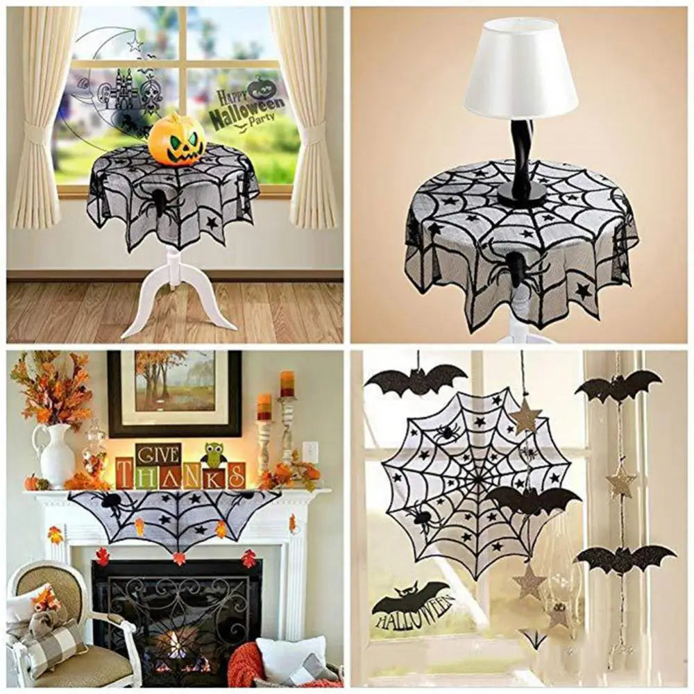 Halloween Party Decoration Spiderweb Table Cloth