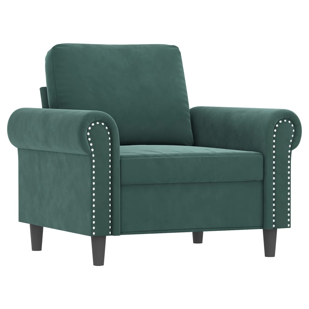 Sofa Chair Accent Upholstered Club Armchair for Living Room Velvet