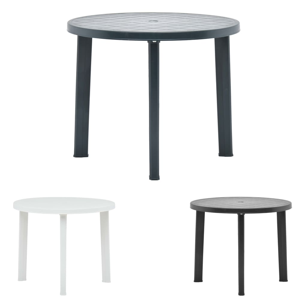 vidaXL Bistro Table Outdoor Side Table Garden Table for Camping Picnic Plastic-10