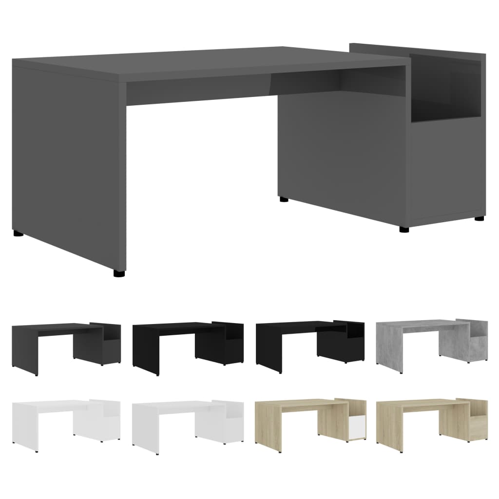 vidaXL Coffee Table End Table Accent Sofa Table with Storage Engineered Wood-19