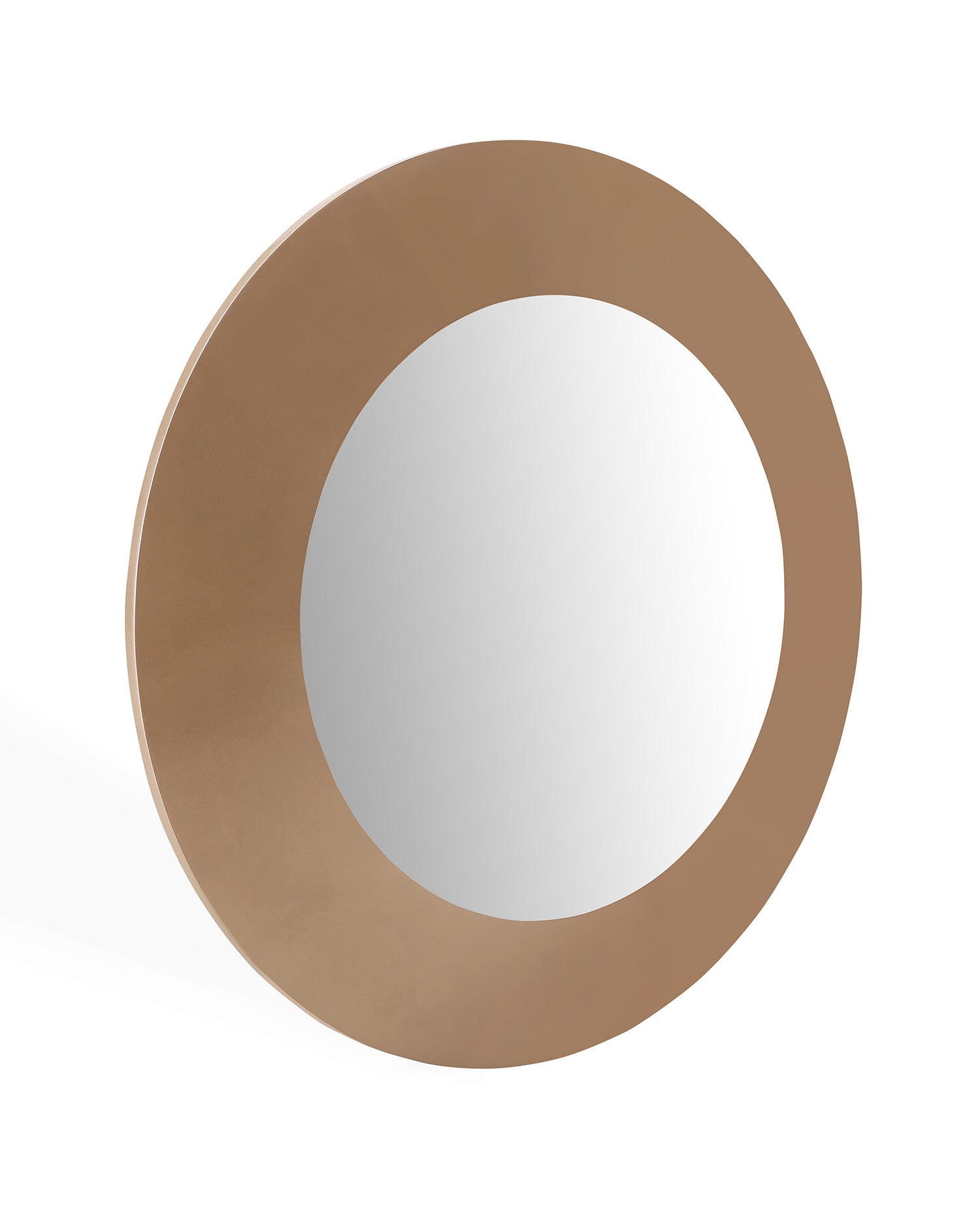 Gold Round Accent Mirror
