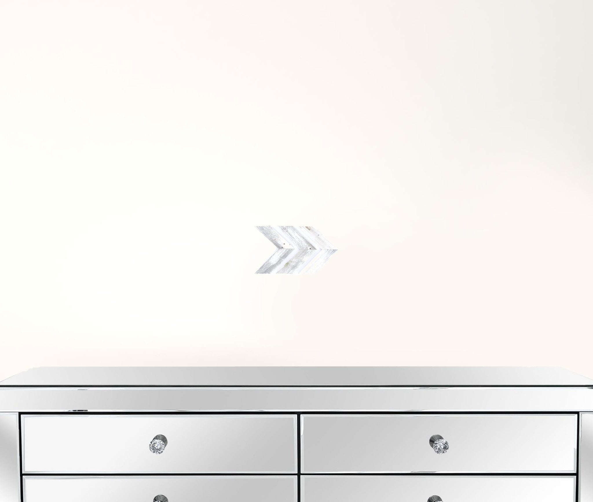 Set of Three White Wood Novelty Hanging Dimensional Sculpture