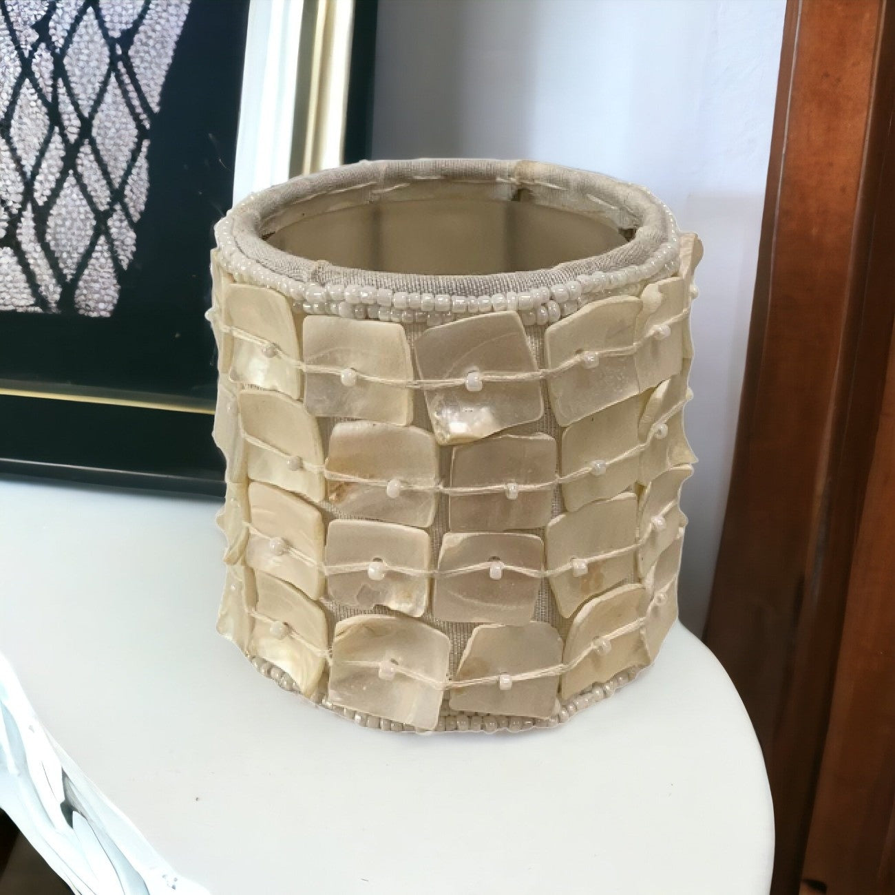 Mother Of Pearl Votive Candle Holder
