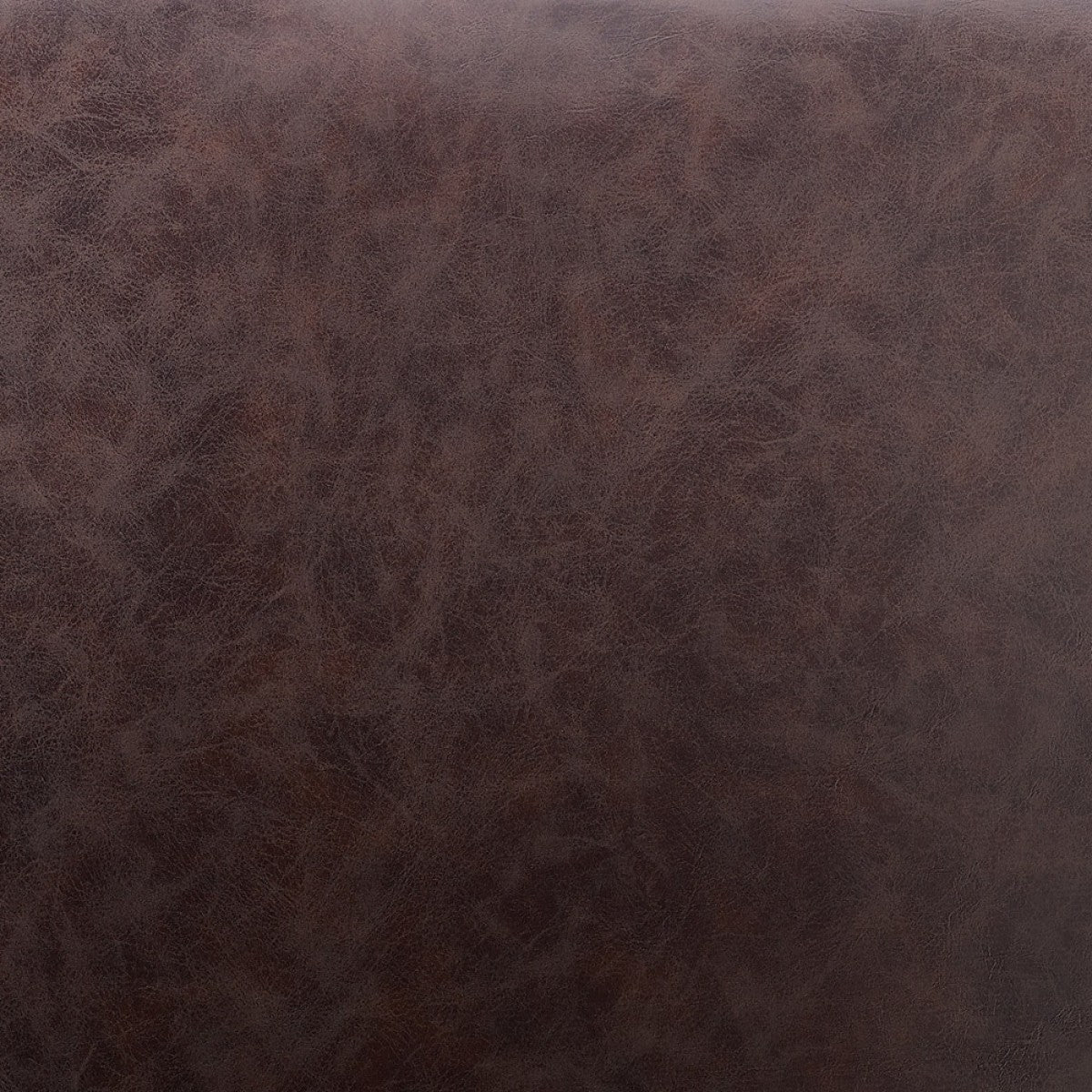 Set of Two Brown and Black Upholstered Faux Leather Dining Side Chairs