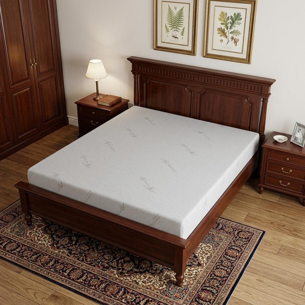6" Twin Aloe Vera Infused Medium Memory Foam Mattress