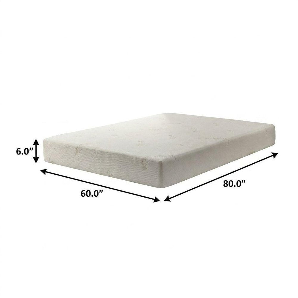 6" Twin Aloe Vera Infused Medium Memory Foam Mattress