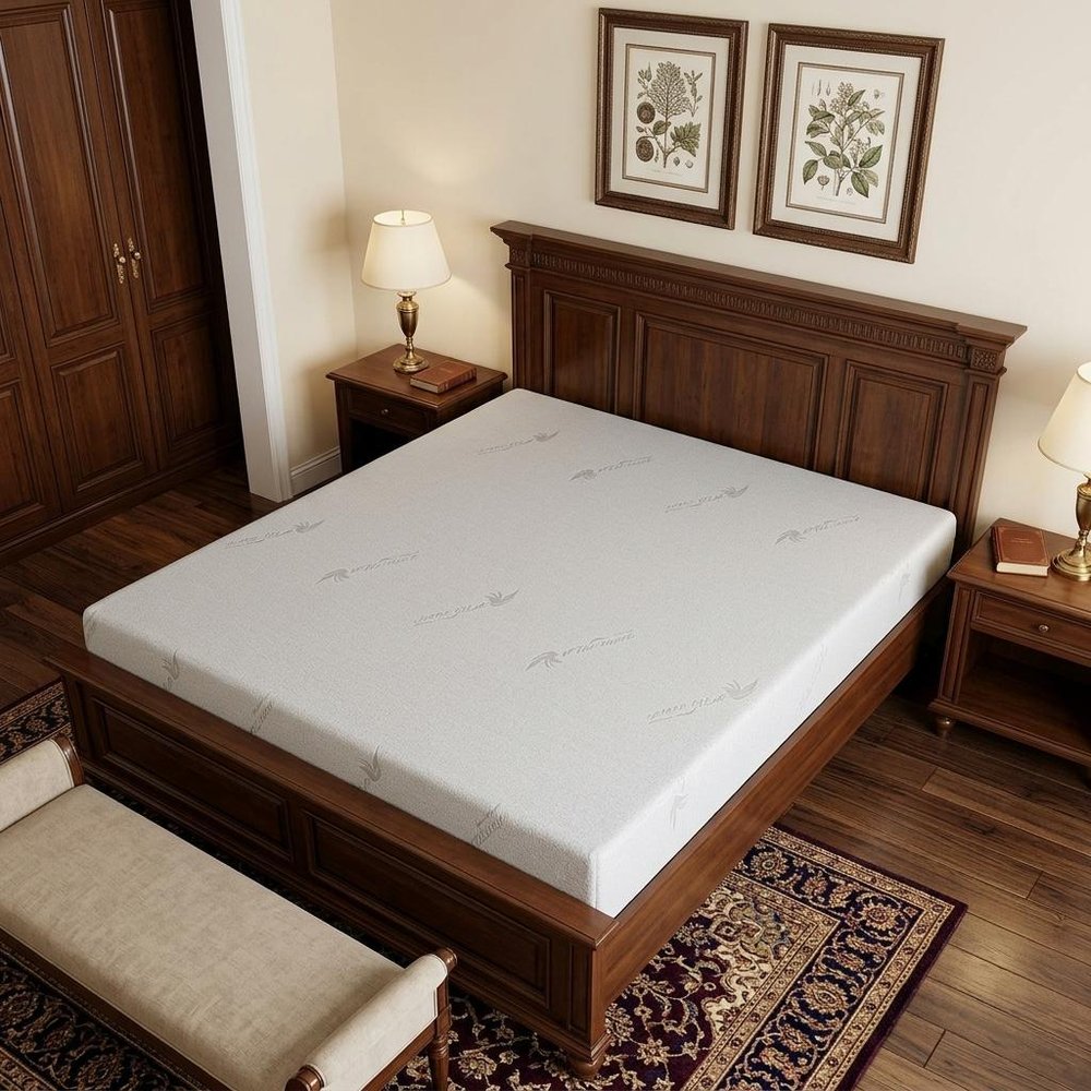 6" Twin Aloe Vera Infused Medium Memory Foam Mattress