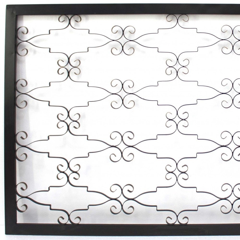 43" X 63" Black Metal Wall Decor