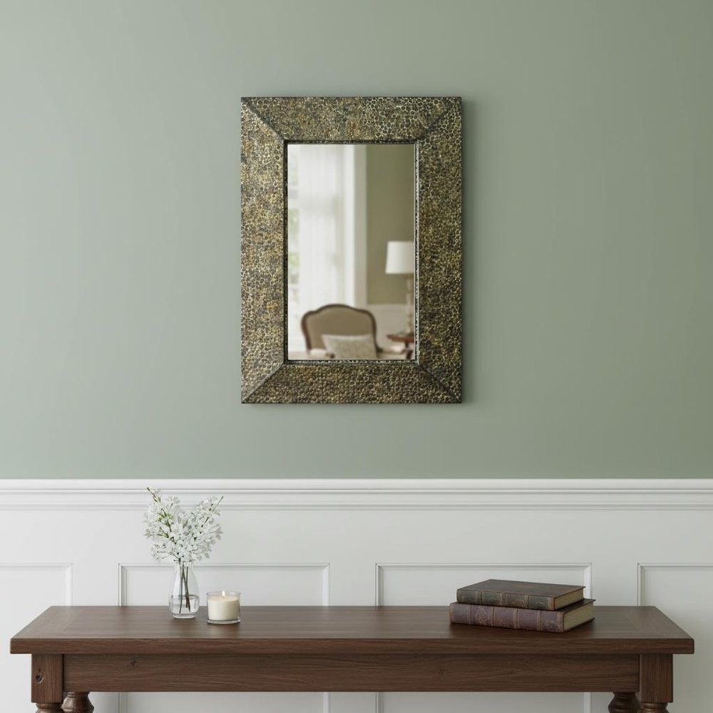 Bronze Rectangle Accent Metal Mirror