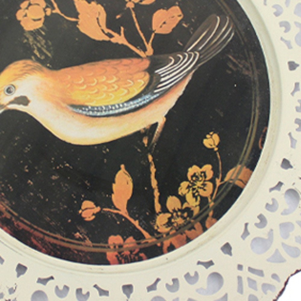 Set of Four Brown And White Bird No Entertainment No Food & Beverage No Fantasy & Sci-Fi Flower Metal No People Circle No Spiritual & Religious