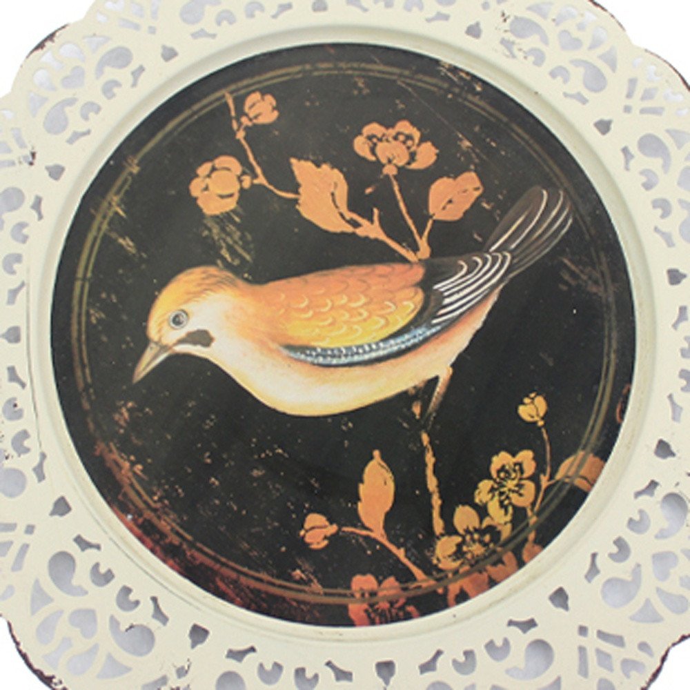Set of Four Brown And White Bird No Entertainment No Food & Beverage No Fantasy & Sci-Fi Flower Metal No People Circle No Spiritual & Religious