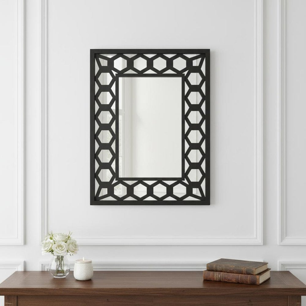 Black Square Accent Mirror
