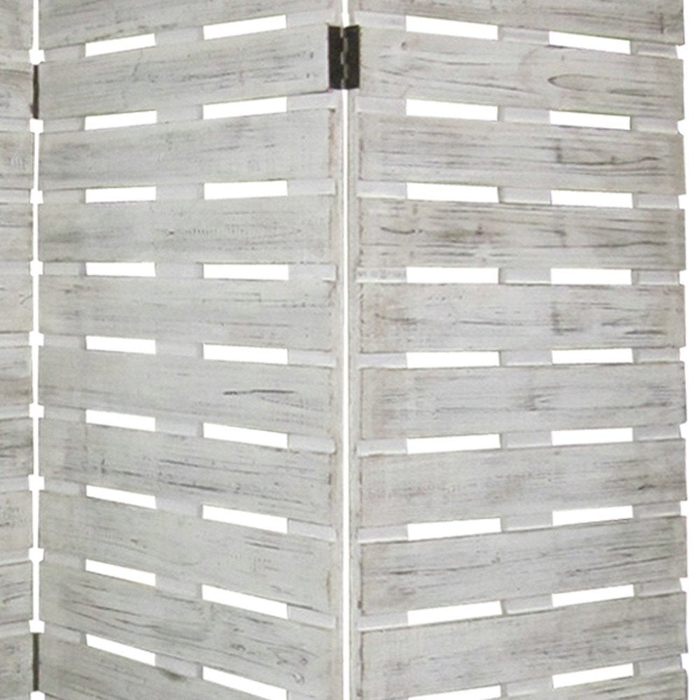 63 X 72 White Wood Garden  Screen