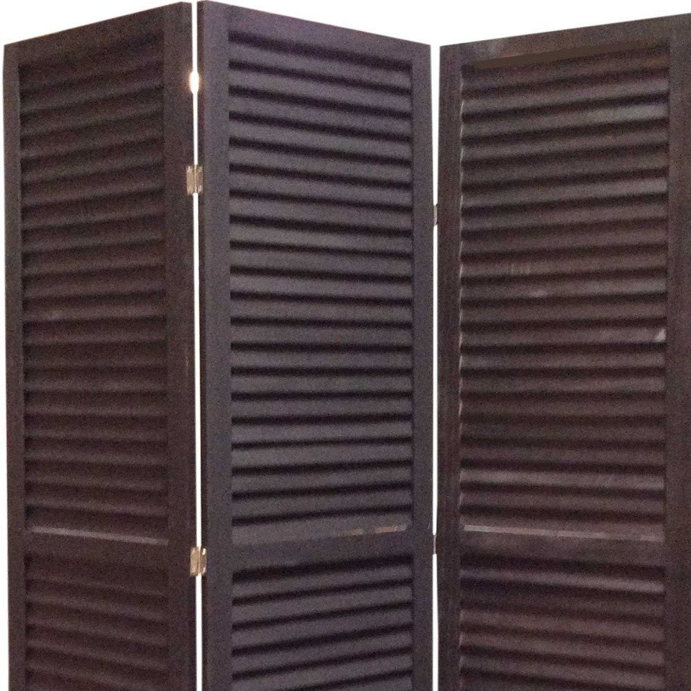 48" X 67" Green Wood Shutter Screen