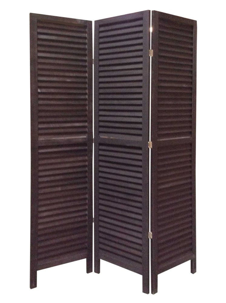 48" X 67" Green Wood Shutter Screen
