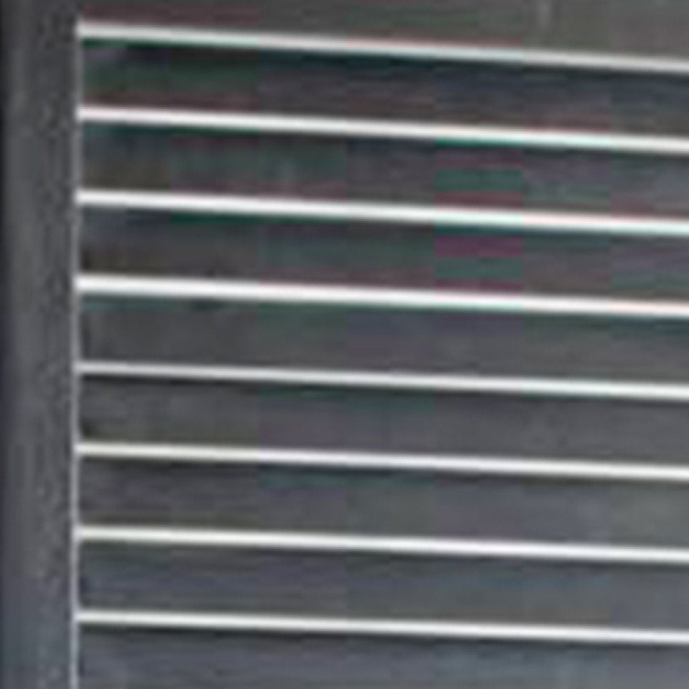 67" Black Solid Wood Panel Screen Room Divider