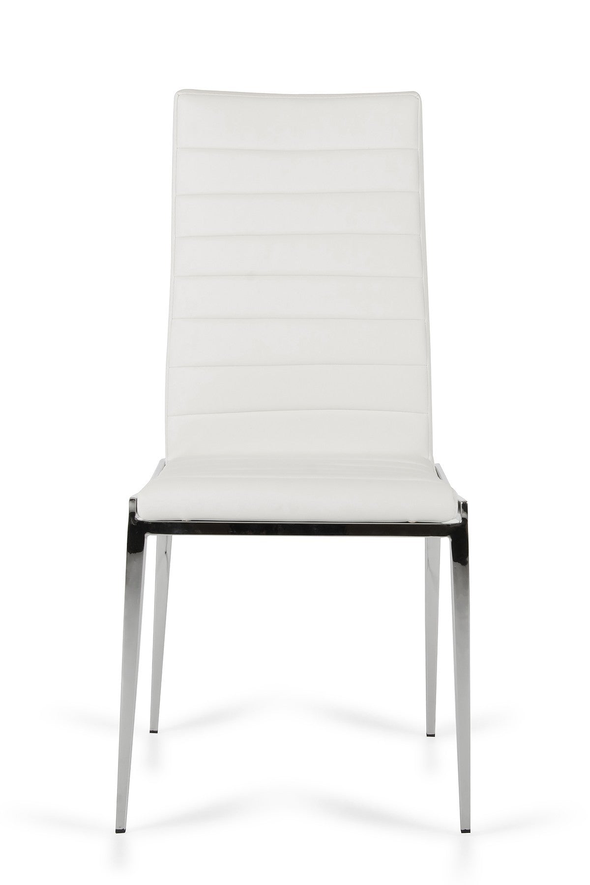 Libby - Modern White Leatherette Dining Chair (Set Of 2)