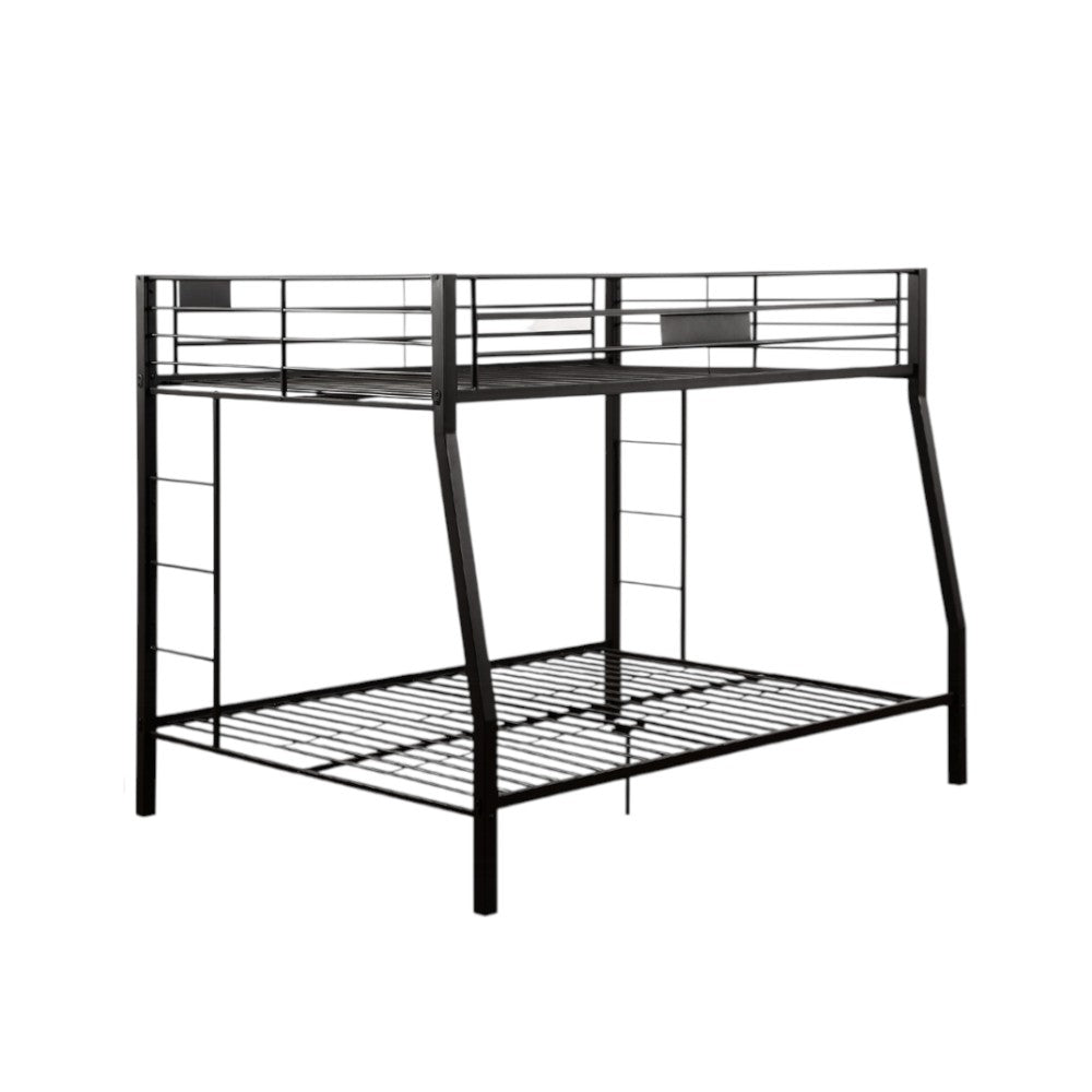 Black Twin Over Full Bunk Bed