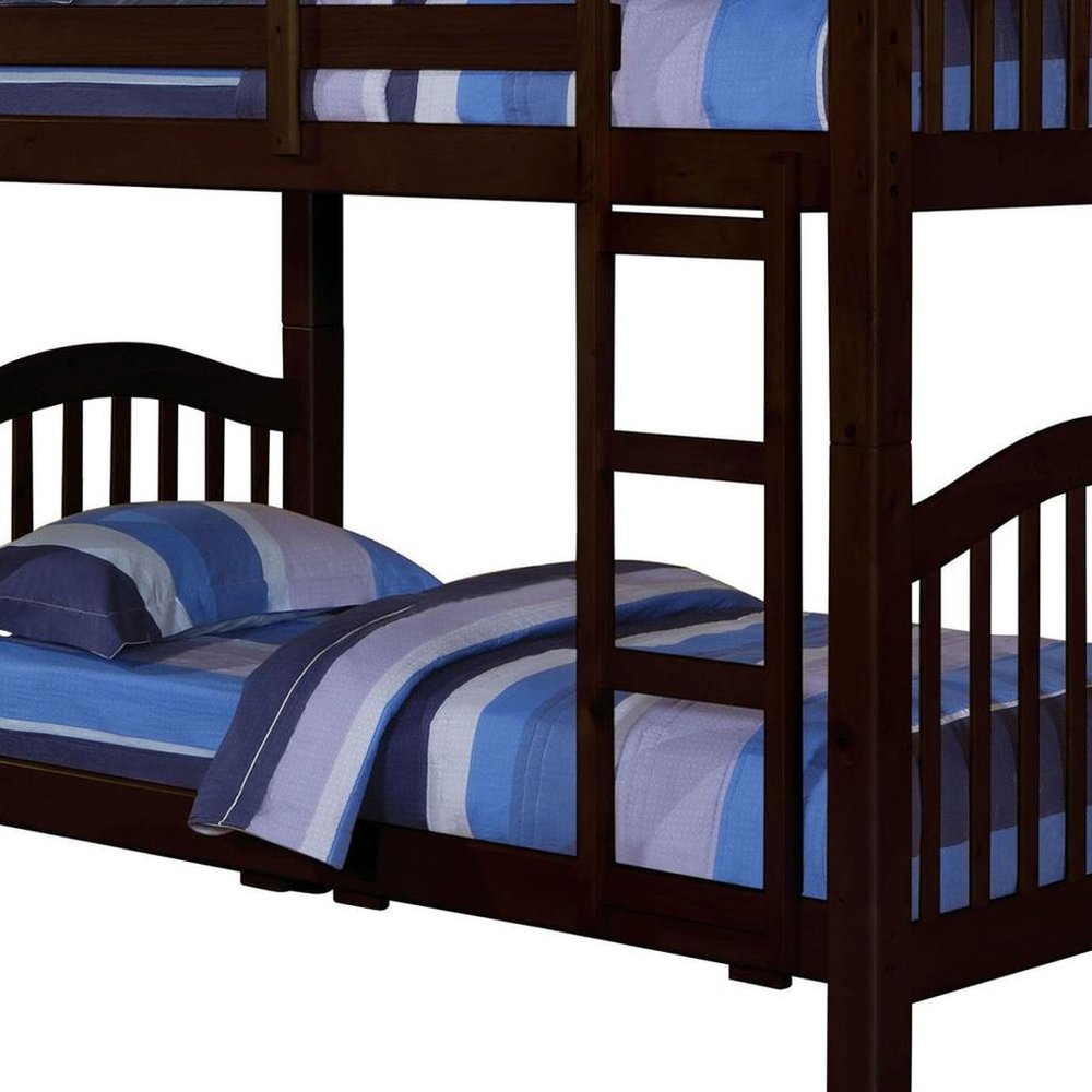 Espresso Twin Over Twin Bunk Bed
