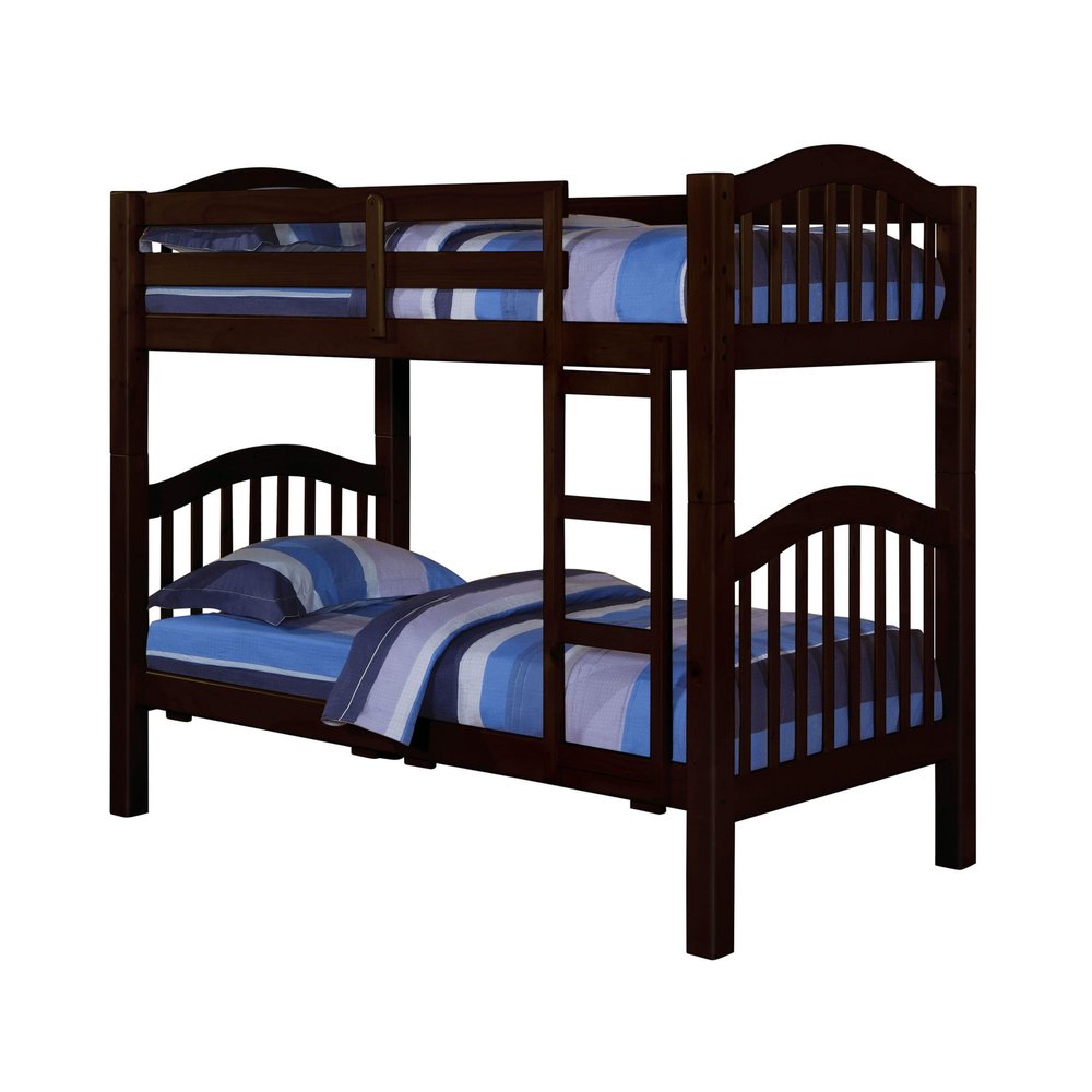 Espresso Twin Over Twin Bunk Bed