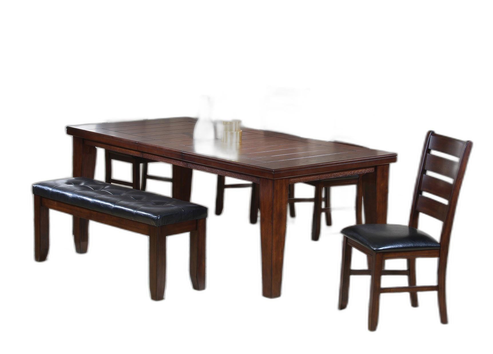 48" Dark Brown Solid Manufactured Wood Dining Table