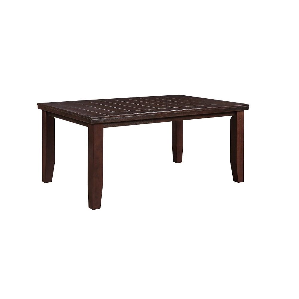 48" Dark Brown Extendable Dining Table