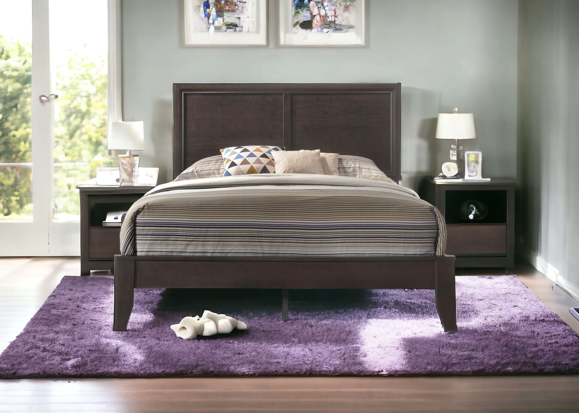 Queen Espresso Bed