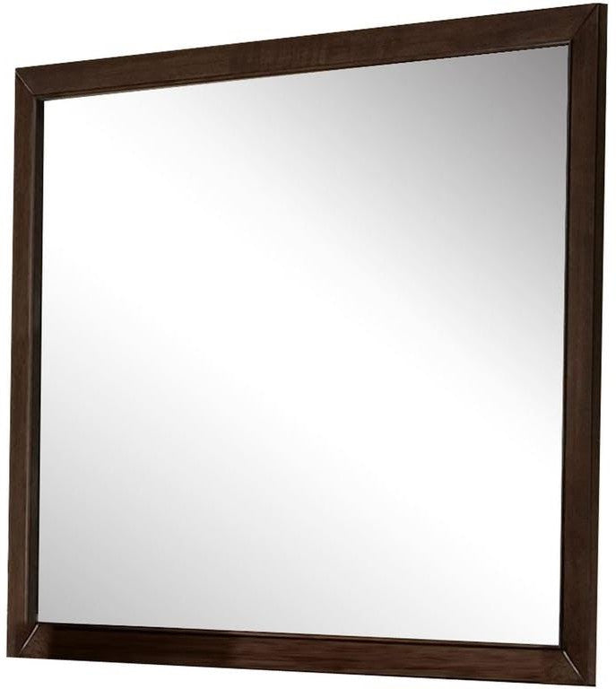 Espresso Wooden Rectangular Vanity Mirror