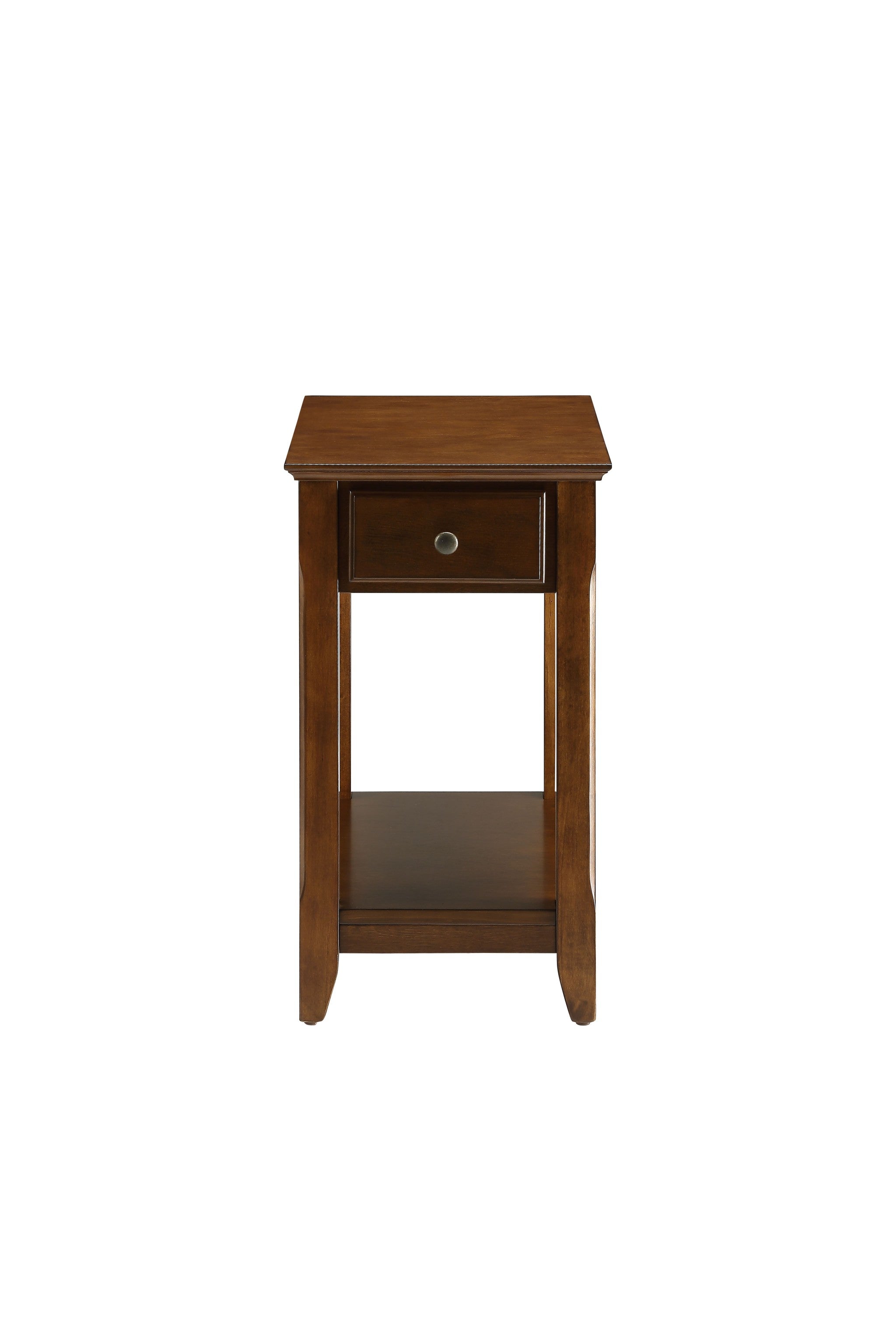 23" Gray Solid and Manufactured Wood End Table