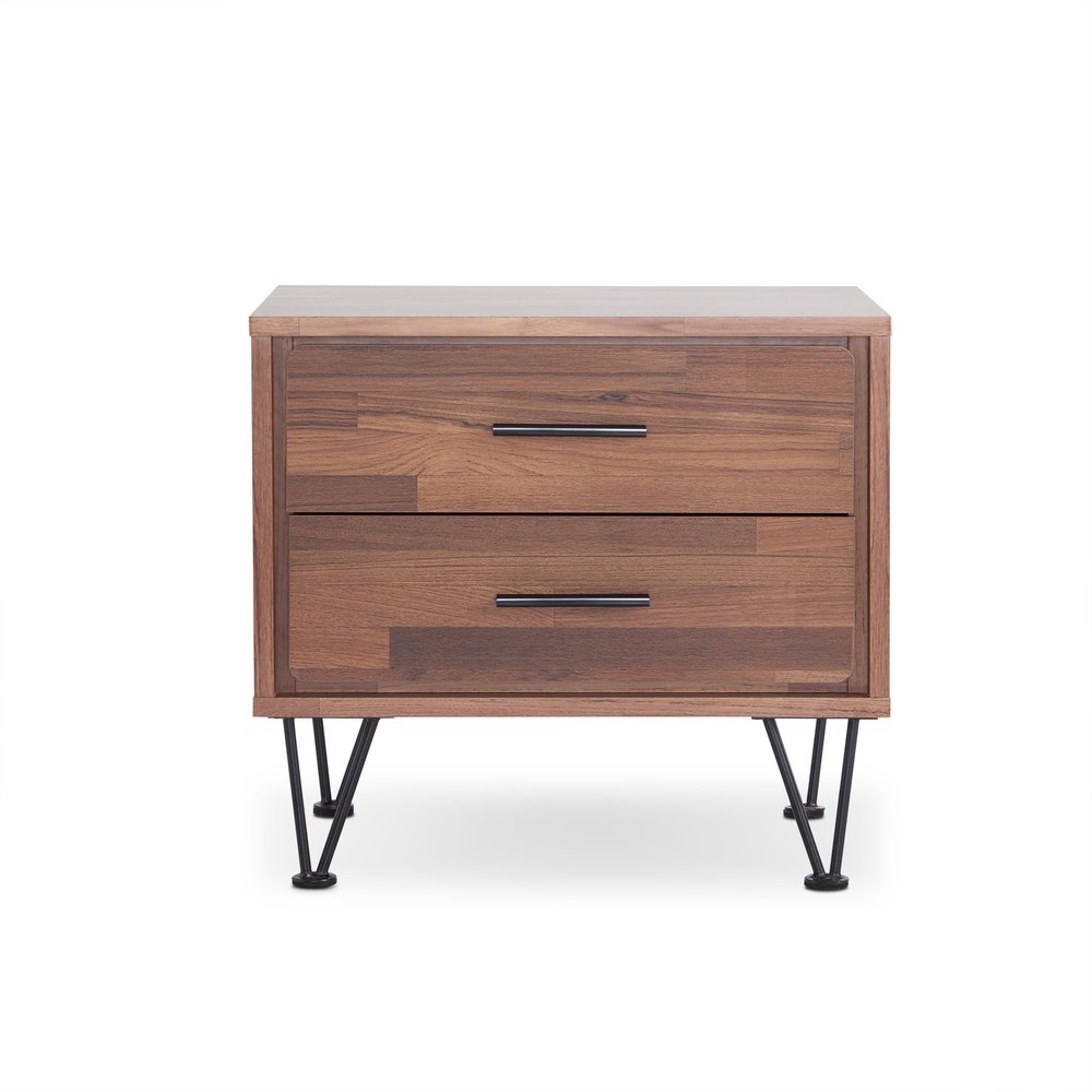 20" White Nightstand With Manufactured Wood Top