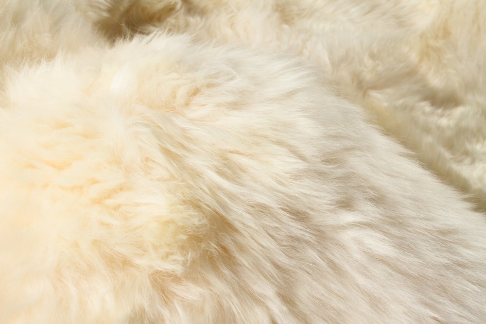 2' X 3' Gold Sheepskin Non Skid Area Rug